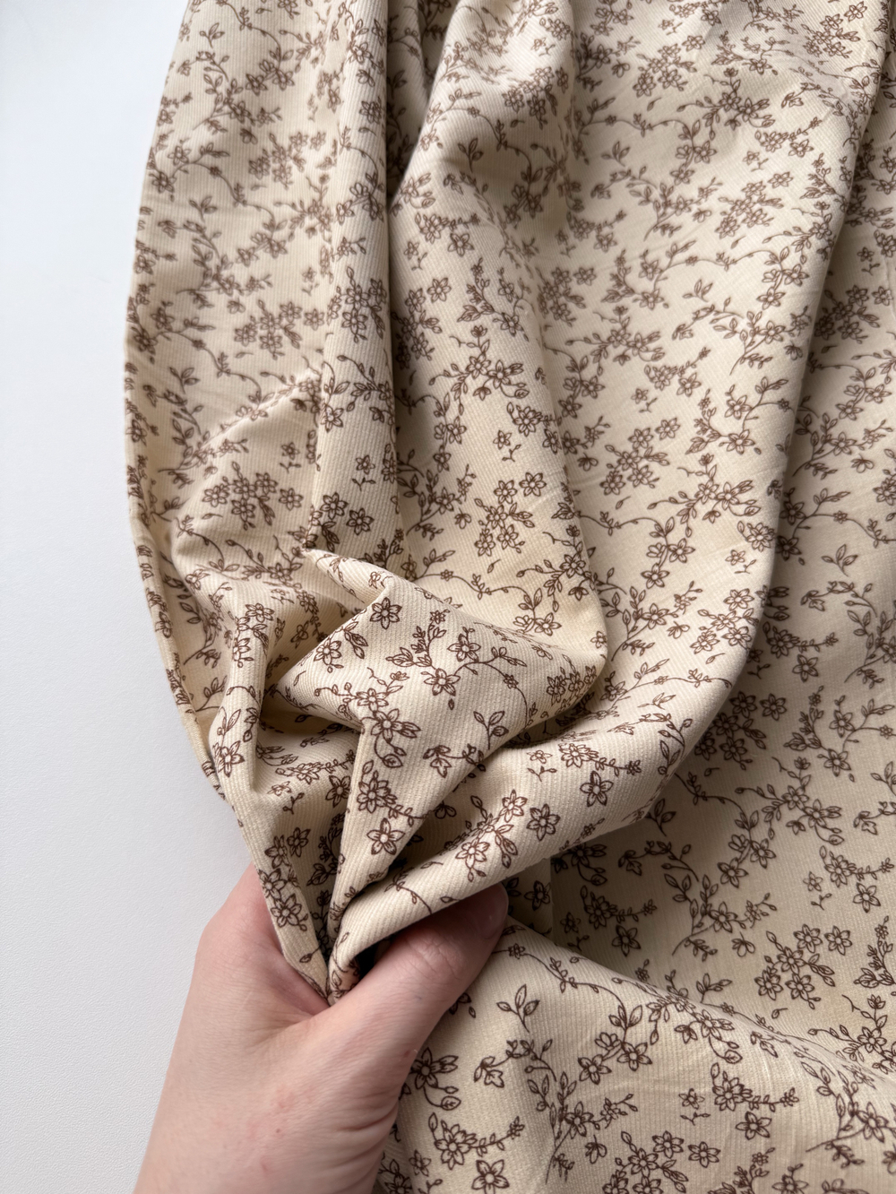 Микровельвет 100% хлопок Цветочный вальс