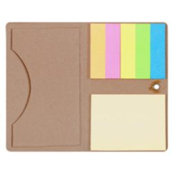 Футляр для визитки Eco Holder со стикерами, крафт