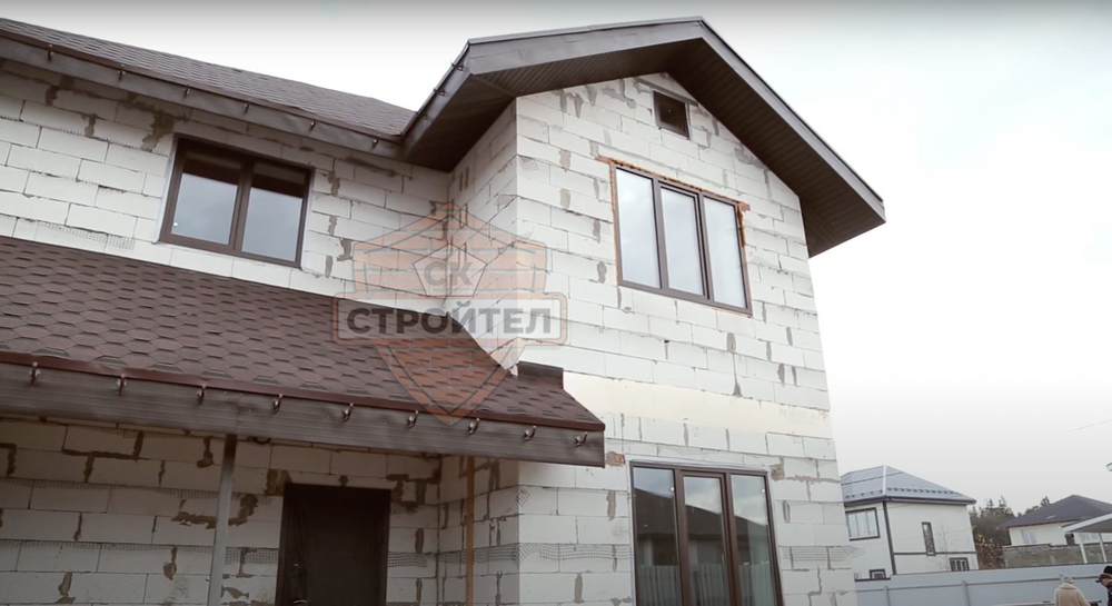 Строительство дома из газобетона 186 кв.м.