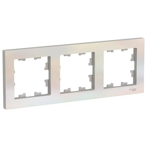ATLASDESIGN 3-постовая РАМКА, универсальная, ЖЕМЧУГ