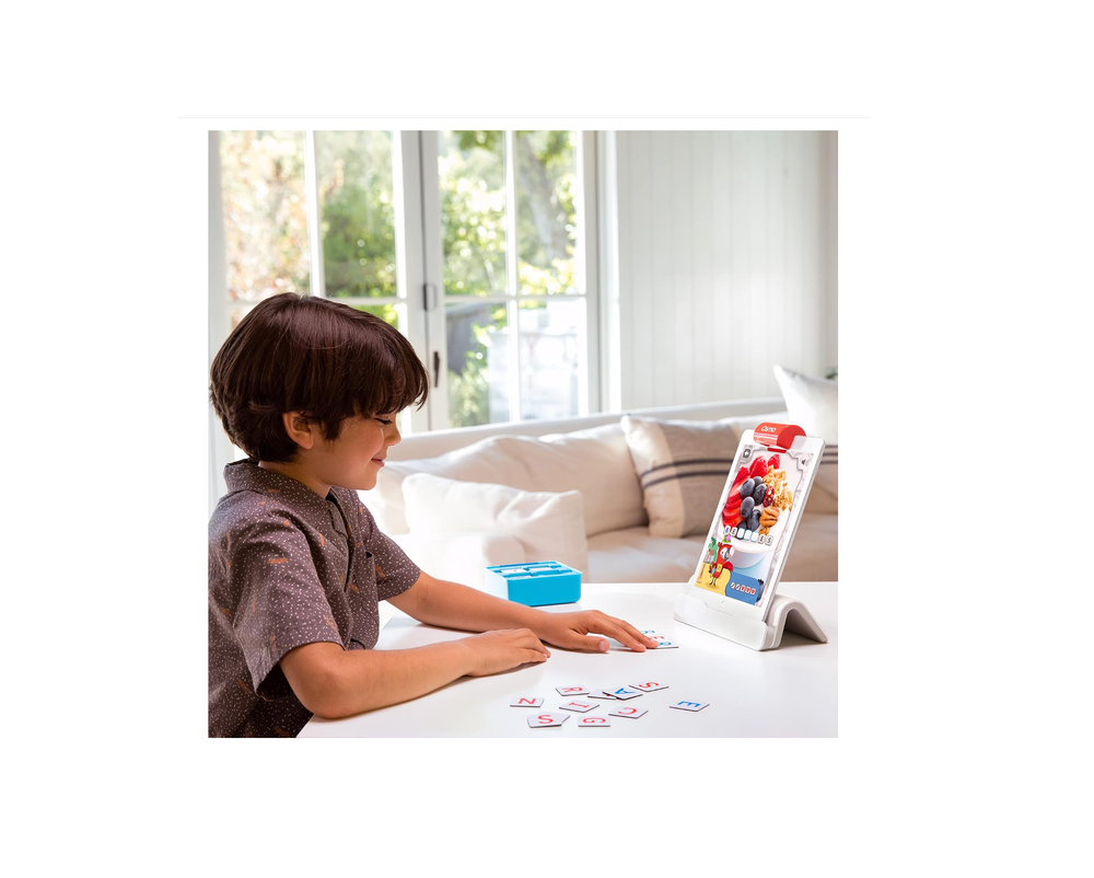 Osmo — Стартовый набор Genius для iPad и iPhone — 5 обучающих игр — возраст 6–10 лет — математика, правописание, творчество и многое другое — игрушки STEM в подарок для детей, мальчиков и девочек — возраст 6, 7, 8, 9, 10 лет (база Osmo включена)