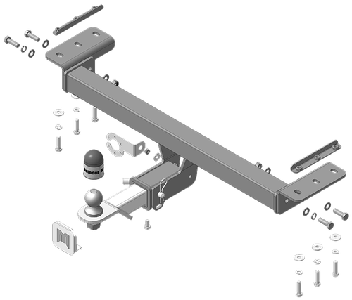 Фаркоп Motodor Chery Tiggo 7Pro с 2020, Exeed LX c 2022 г. (оцинкованный шар) (90014)(паспорт и сертификат в комплекте)(без электрики) 99004-E