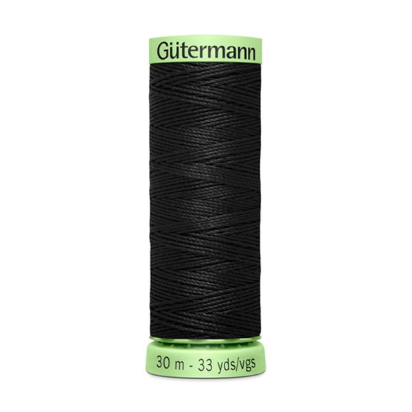 Нитки отделочные Gutermann Top Stitch 30 (30 метров), 5 кат. | _000 черный
