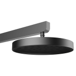 Душевая стойка Vincea Inspire VSFS-3I11GM с изливом, 30см верх душ, вороненая сталь