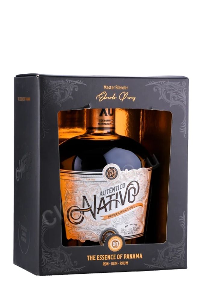 Аутентико Нативо ХО выдерж 0,7 п/у 43% (КонсорсиоЛикорероНасион) Панама