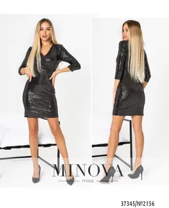 Платье 2156-черный Minova