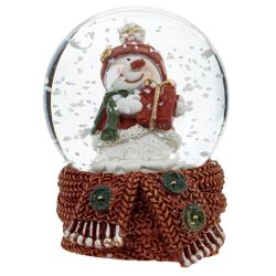 GAEM Фигурка декор в стекл шаре "Снеговик", D 4.5 см, L5 W4,5 H6 см, 2в.