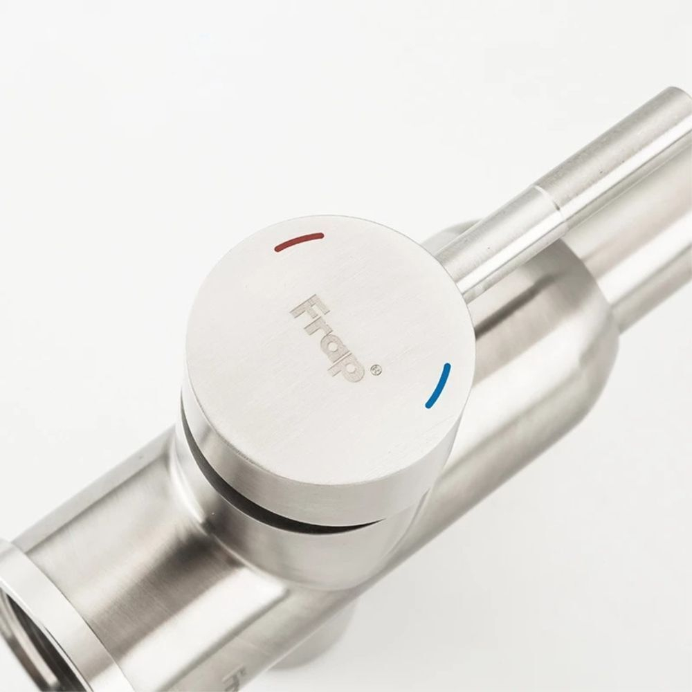 Смеситель для кухни, Frap, с картриджем, подкл к фильтр, нерж, F43899