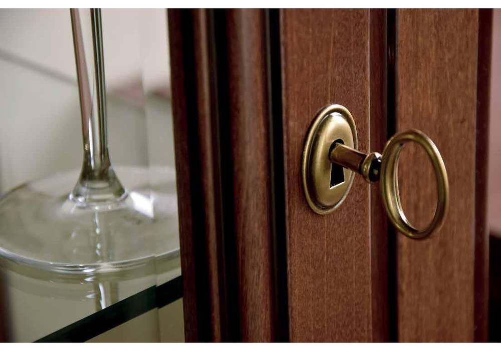 FLORENCE Витрина 1ств. с зеркалом и подсветкой (левая) Арт. 510