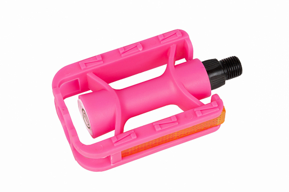 Педали MX-P621 ось 1/2" со светоотражателями, полипропиленовые розовые