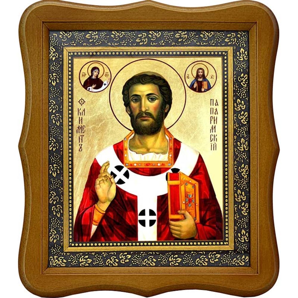 Климент Римский Священномученик папа Римский. Икона на холсте.