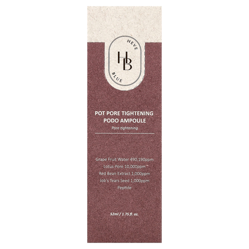 HeveBlue, Pot Pore Tightancing PODO Ampoule, ампула для сужения пор, 52 мл (1,75 жидк. унции)
