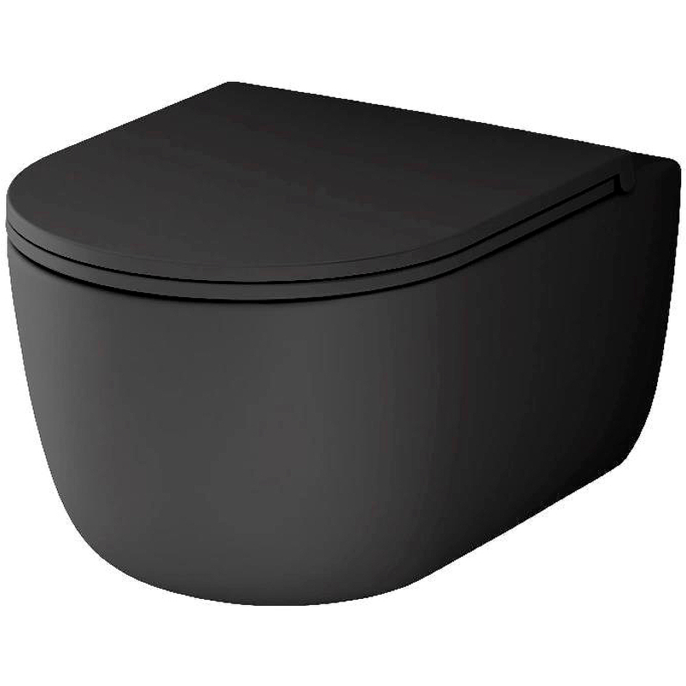 Унитаз Damixa Sirius DX86C1700MBSC подвесной Черный матовый с сиденьем Микролифт