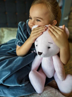 Большой мишка Розовый бархат