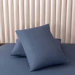 Комплект постельного белья на резинке Однотонный Сатин «Глубокий уют»