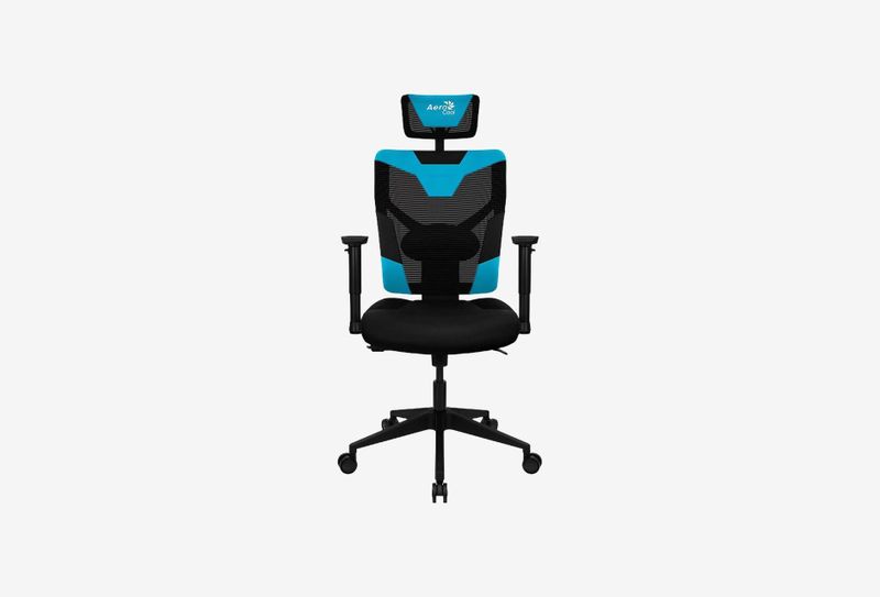 Кресло AeroCool экокожа, сетка синий 73x34x66GUARDIAN Ice Blue