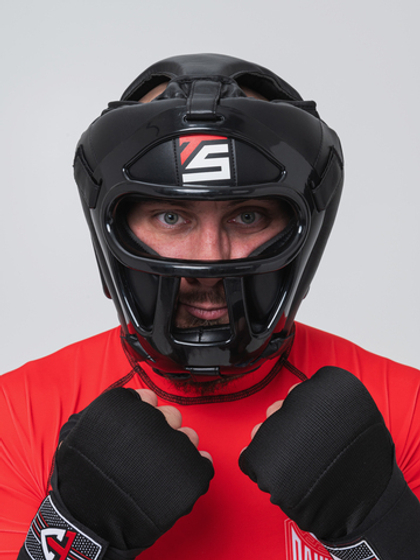 Шлем боксерский TS Sport с решеткой