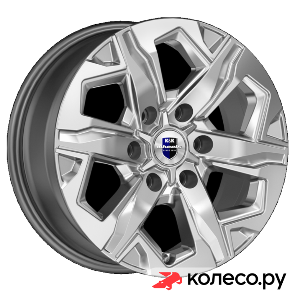 Тейт (КС1050) 7.5x17/6*139.7 D75.1 ET42 Дарк платинум