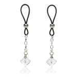 Регулируемые зажимы на соски Nipple Jewelry Crystal Gem (Цвет: серебряный)