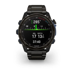 Умные часы Garmin Descent MK3i - 51 мм карбоново-серые DLC титановые с DLC титановым ремешком