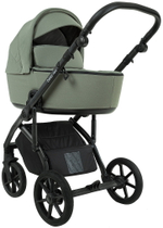 Детская коляска Roan Bass Next 2.0 3 в 1 с автокреслом Pituso Baesa Pro Black BSN/43/2 Sage Green/Black/руч.Black