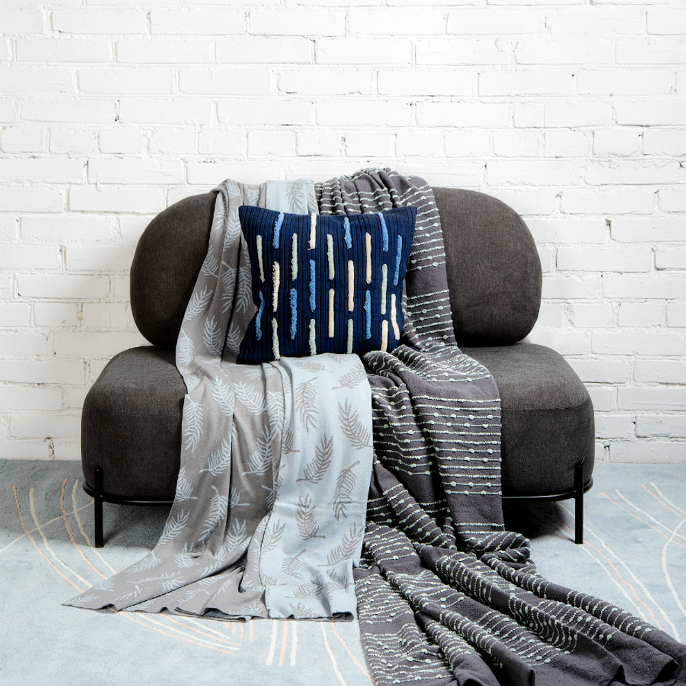 Ковер ручной работы из хлопка светло-серого цвета, 160х230 см