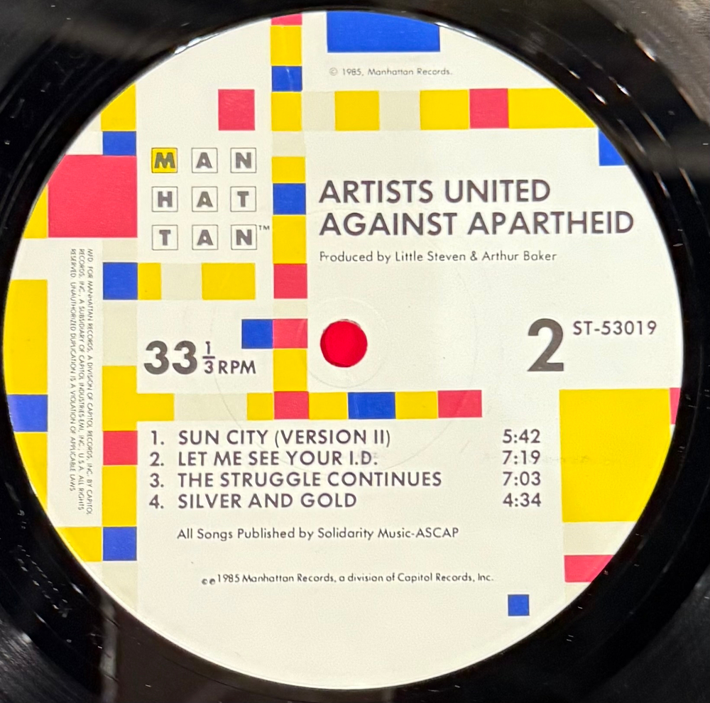Виниловая пластинка Artists United Against Apartheid ‎– Sun City LP