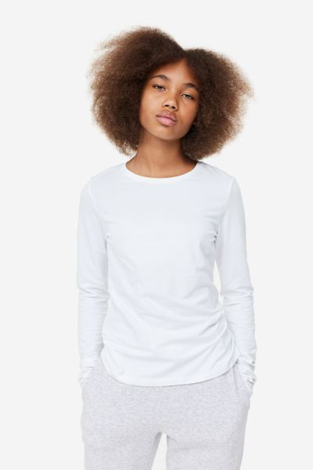 H&M Трикотажный топ (з шт), белый