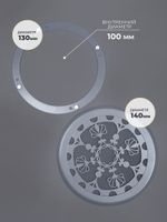 Вентиляционная Решетка КП ЛИА 100х100 Серый