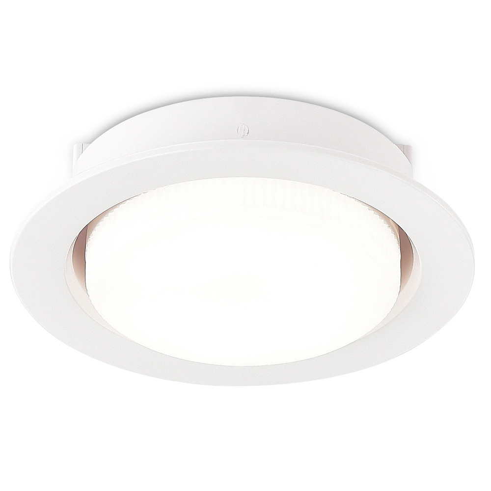 Светильник встраиваемый, белый, D108xH31мм, под лампу GX53, IP20