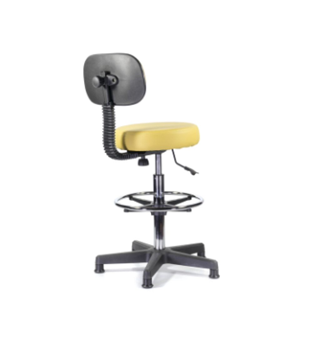 Стул кассира без подлокотников со спинкой, кожзаменитель Z