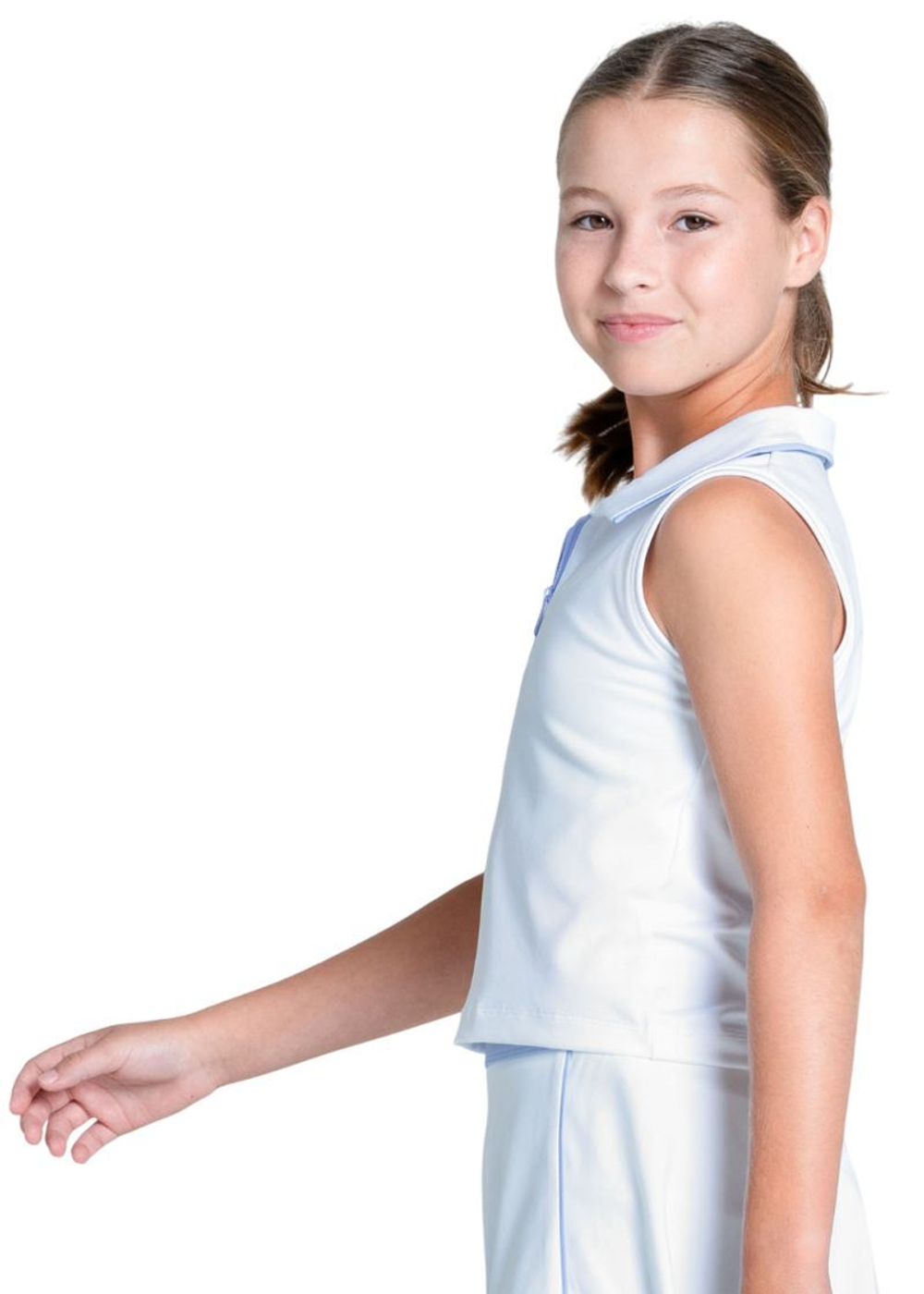 Футболка для мальчика теннисная Lucky in Love Club Zip Sleeveless - blav