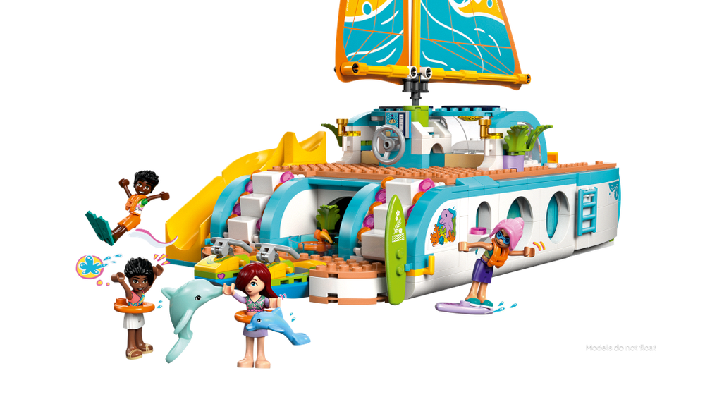 Конструктор Лего Friends 42664 "Приключение на яхте с подругами" - приключения на круизном лайнере