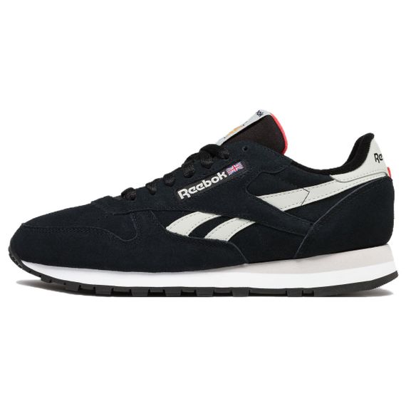 Reebok Classic Leather Беговые кроссовки Низкие Черные Унисекс