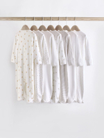 Комбинезон / Cлип для малышей Next K79-484, 7 шт., Белый