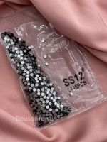 Стразы черные клеевые холодная фиксация