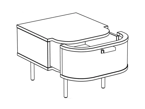 Тумба прикроватная Male