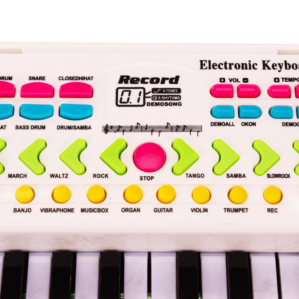 Пианино на батарейках 42см, коробка Q-199A