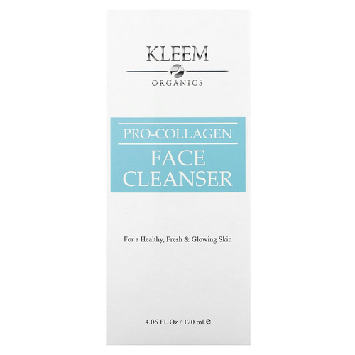 Kleem Organics, Про-коллагеновое очищающее средство для всех типов кожи, 120 мл (4,06 жидк. Унции)
