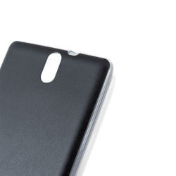 Чехол ROSCO для Sony Xperia C5 Ultra/C5 Ultra Dual оптом (арт. C5U-LEATHER-TPU-BLACK)