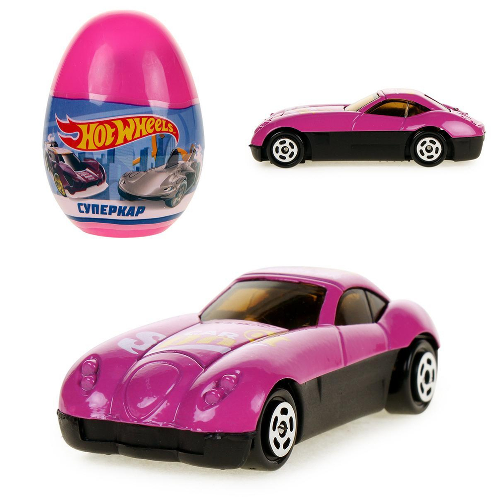 Модель ин. мет. "Хот Вилс. Яйцо" 7 см, в ассорт. HW-EGG-031-R (Технопарк)