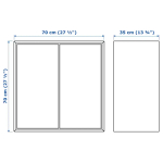 Настенная откидная консоль - EKET IKEA/ЭКЕТ ИКЕА, 175x35x70 серый