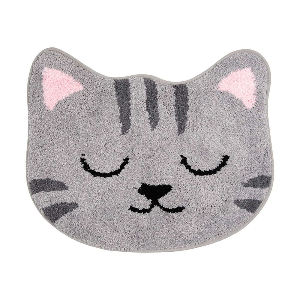 Коврик для ванной "Кот"  60x50x1см