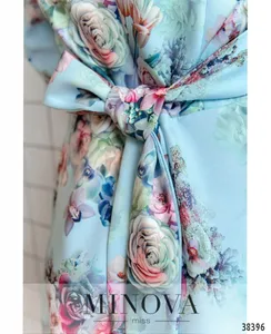 Платье 3140-голубой Minova