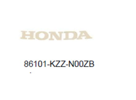 86101-KZZ-N00ZB. MARK, HONDA (70MM) *TYPE1*