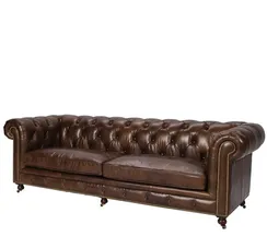 Диван Chesterfield 247 см, кожа Antique Master