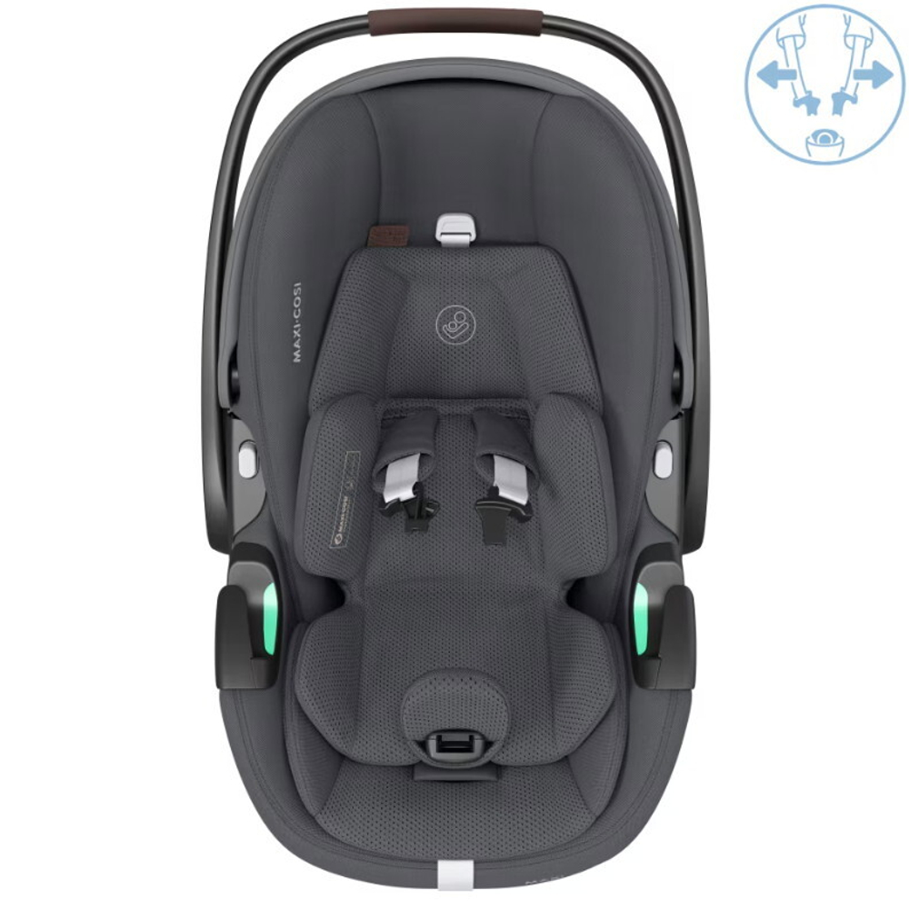 Автокресло Maxi-Cosi Pebble 360 Pro 0-13 кг с базой Family Fix 360 Prо 8052204110 Twillic Graphite/графит (2024)