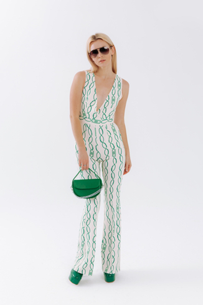 Комбинезон с брюками клёш