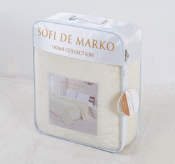 Плед 220х240 Sofi De MarkO Стелла молочный