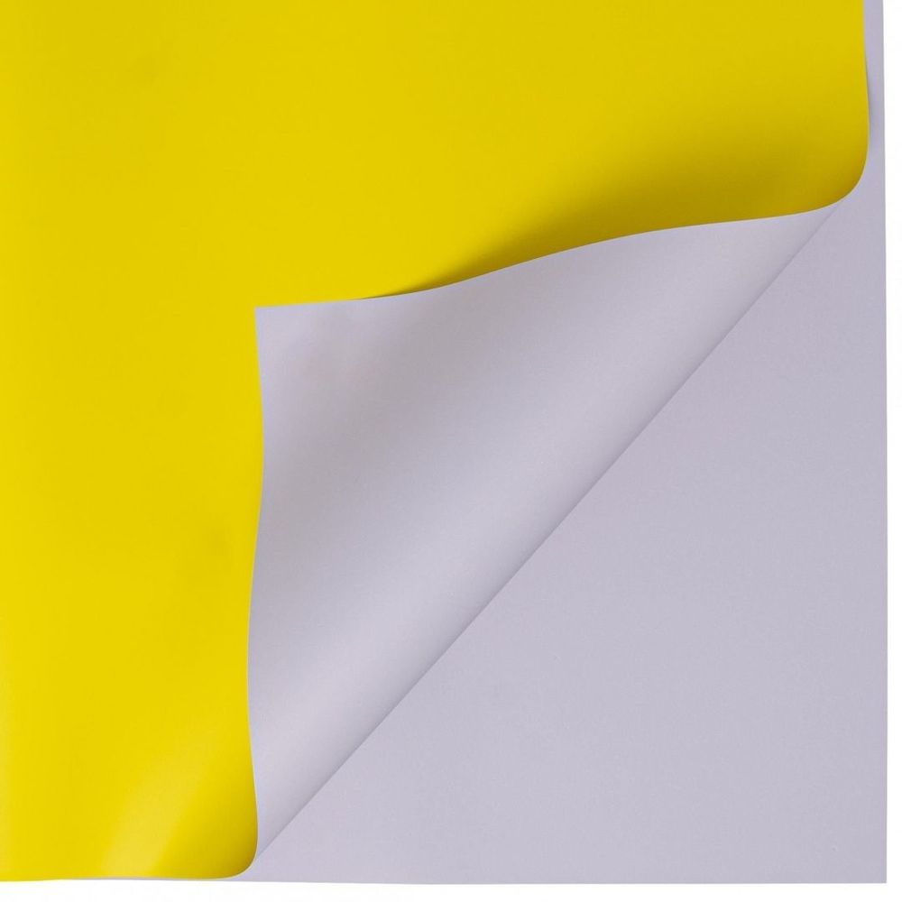 ЛИСТ Яркая 58*58/20шт ЖЕЛТЫЙ/СЕРЕБРО